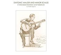 Diatonic Major and Minor Scales in Standard Notation and Tablature