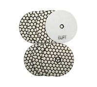 Diatool 7 pezzi 4 cm con cuscinetti per lucidatura diamantati o 7 pezzi DIA 100 mm resina flessibile con- e 1 supporto in pietra