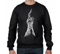 Diavoli Artiglio Con Grim Reaper Gotico Halloween Felpa da Uomo