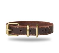 DIAVOLI Hunde Lederhalsband Luna XS Regolabile Marrone