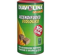Diavolina 15317 Accendifuoco Ecologico 100 Cubi