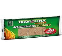 DIAVOLINA Lotto 5 pezzi Accendifuoco ECO Confezione 24 Cubetti Camino BBQ