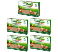 Diavolina Accendifuoco Accesioni naturali per camini e BBQ, rispetta i sapori dei cibi, Offerta Multipack 5 confezioni da 40 pezzi