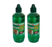 DIAVOLINA Accendifuoco Bio Gel per camini, BBQ, Fondue e bourguignonne, Offerta Multipack 2 Confezioni da 750ml