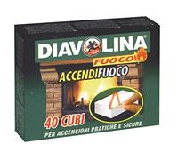 Diavolina Accendifuoco Classico Per Accendere Caminetti, Grill E Stufe