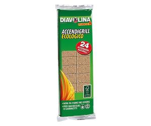 DIAVOLINA 'ACCENDIFUOCO/GRILL ECOLOGICA' 24 cubi - art. 15330 24 CF