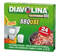 DIAVOLINA Accendifuoco per BBQ in spuma Solida BBQube 24pz