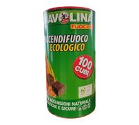 Diavolina Accendigrill Accendifuoco Ecologico 100 cubi Stufa Camino Barbecue