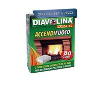 Diavolina ACCENDIFUOCO → 40 / 80 cubi - Accendi Fuoco per Stufe Camini Barbecue