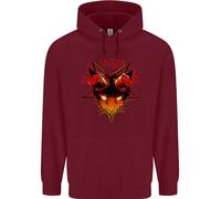 Diavolo Inside Me Satanico Gatto Demone Evil Bambini Felpa con Cappuccio