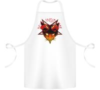 Diavolo Interno Me Satanico Gatto Demon il Male Cotone Grembiule 100% Biologico