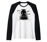 Diavolo Nine Eresia TxRxP inch Satana Lucifero Metal Nails Maglia con Maniche Raglan