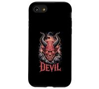 DIAVOLO Testa di Demone Cornuta Hellfire Occulto Dark Fantasy Custodia per iPhone SE (2020) / 7/8