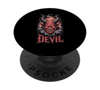 DIAVOLO Testa di Demone Cornuta Hellfire Occulto Dark Fantasy PopSockets PopGrip Adesivo