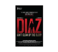 Diaz - Stampa artistica da parete su tela, con scritta "Don't Clean Up This Blood", per soggiorno, camera da letto, 60 x 90 cm