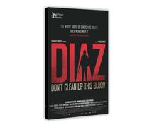 Diaz - Stampa artistica da parete su tela, con scritta "Don't Clean Up This Blood", per soggiorno e camera da letto, 40 x 60 cm