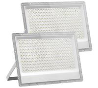 Dibaful 2 proiettori a LED da 200 W per esterni | Proiettori da esterno 3000 K Bianco caldo IP66 impermeabili | Proiettore a LED per campi sportivi da giardino