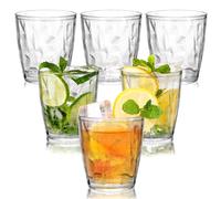 DIBALIYI 6PCS Bicchieri Vino Plastica Infrangibili, 310ml Bicchieri in Acrilico Premium Riutilizzabili, 10.5 OZ Set Acqua per Picnic in Casa Lavabili in Lavastovigli