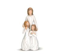DIBALIYI Angelo Cani commemorativi, regali per cani per amanti dei cani, angeli, portagioie dell'amicizia, scatola regalo dipinta a mano (Madre e figlie)