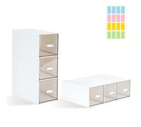 DIBALIYI Porta Cialde Caffe, Couvercle Transparent Plastique Porta Tisane Bustine (2 pc Bianco)
