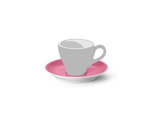 Dibbern Solid Color 20 141 000 22 - Piattino classico in porcellana fine Bone China, diametro 11,9 cm, colore: Rosa