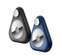 dibdib Airtag Holder Triangle Hidden 2 Pack GPS Tracker Case,Airtag Case con Perni,Adatto per bambini,anziani,animali domestici, zaino,bagagli (Blu Nero)