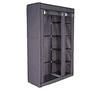 Dibea Armadio pieghevole da campeggio in tessuto guardaroba 175x110x45 cm, Grigio
