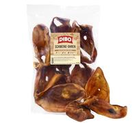 DIBO Orecchie di maiale, 10 pezzi in sacchetto, piccolo snack o dolcetti per alimenti per cani, articoli da masticare di qualità senza prodotti chimici