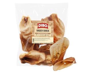 DIBO Orecchie di manzo, 10 sacchetti, piccoli snack o dolcetti per cani, prodotti da masticare di qualità senza prodotti chimici