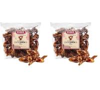 DIBO Pennino per orecchie di maiale, sacchetto da 500 g, piccolo snack o dolcetti per alimenti per cani, articoli da masticare di qualità senza prodotti chimici (Confezione da 2)