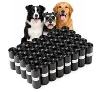 Diboniur 600 Pezzi Sacchetti Cane Cacca, Nero, 40 Rotoli