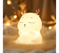 Diboniur Simpatica luce notturna per bambini, luce notturna per bambini, luce notturna colorata per bambini, camera da letto, luce notturna ricaricabile per bambini, lampada da notte in silicone per