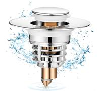 Diboniur Tappo Lavandino Bagno Pop-Up Migliorato e Estraibile, 32-41 mm