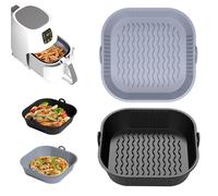 Diboniur Teglia Silicone Friggitrice Aria 2 Pezzi 5-8L per COSORI e Philips