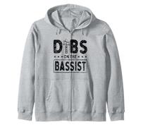 Dibs On The Bassista Basso Musicista Bassista Felpa con Cappuccio