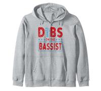 Dibs On The Bassista Basso Musicista Bassista Felpa con Cappuccio