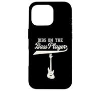 Dibs On The Bassista Chitarra Musicista Contrabbasso Custodia per iPhone 16 Pro