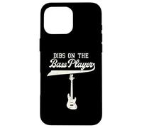 Dibs On The Bassista Chitarra Musicista Contrabbasso Custodia per iPhone 16 Pro Max