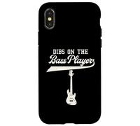 Dibs On The Bassista Chitarra Musicista Contrabbasso Custodia per iPhone X/XS