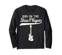 Dibs On The Bassista Chitarra Musicista Contrabbasso Maglia a Manica