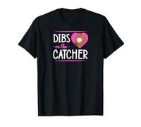 Dibs On The Catcher Romantico Baseball San Valentino Maglietta
