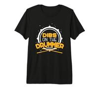 Dibs On The Drummer Loving Graphic Maglietta Premium