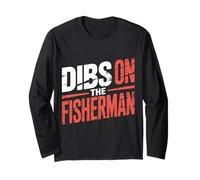 Dibs On The Fisherman Moglie Girlfriend Partner Hobby ||- Maglia a Manica