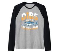Dibs On The Fisherman Moglie Girlfriend Partner Hobby |- Maglia con Maniche Raglan