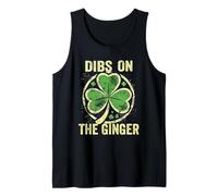 Dibs on The Ginger St Patrick's Shamrock Donne Ragazze Canotta