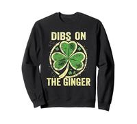 Dibs on The Ginger St Patrick's Shamrock Donne Ragazze Felpa