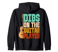 Dibs On The Guitar Player Divertente Musicista Felpa con Cappuccio