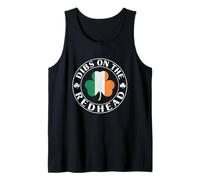 Dibs On The Redhead Funny Irish St Patricks Day Shamrock Canotta