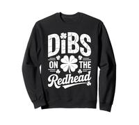 Dibs On The Redhead - Funny St Patricks Day Irish Shamrock Felpa