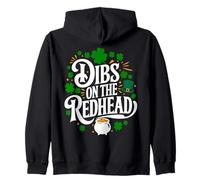 Dibs On The Redhead San Patrizio Umorismo Felpa con Cappuccio